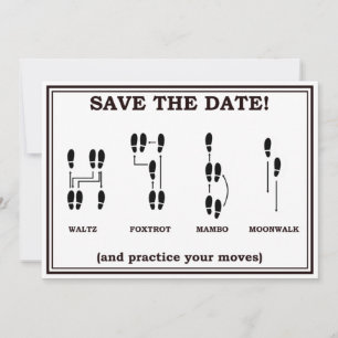 Tanzende Hochzeitseinladung Save The Date Einladung