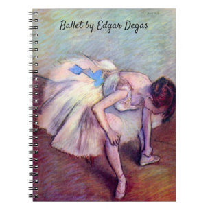 Tanzende im Sitzen von Edgar Degas, Vintage Ballet Notizblock
