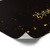 Tanzende indische Pärchen schicke Empfang Begrüßun Poster (Ecke)