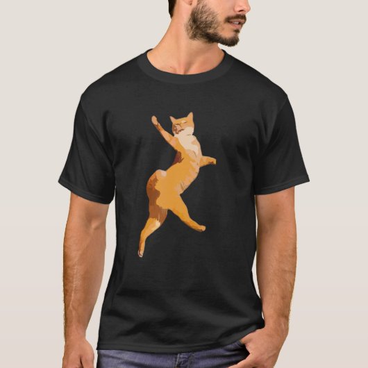 Tanzende Katze T-Shirt (Vorderseite)