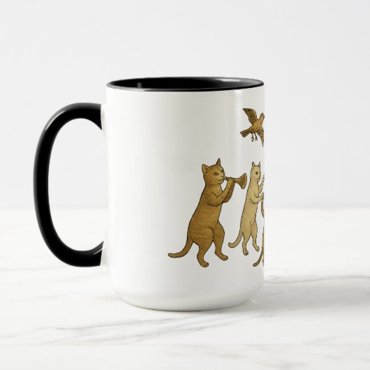 Tanzende Katzen Tasse (Links)