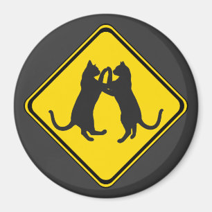 Tanzende Katzen vor uns! Magnet