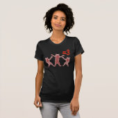 tanzende Katzengleichgestellte 3 T-Shirt (Vorne ganz)
