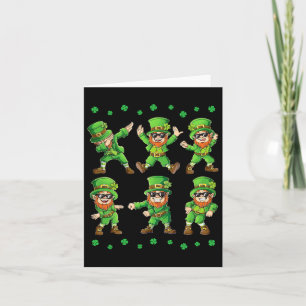 Tanzende Kobolde St. Patrick's Day Jungen Mädchen  Karte