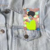 Tanzende Königin. Button (Insitu)