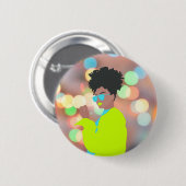 Tanzende Königin. Button (Vorne & Hinten)