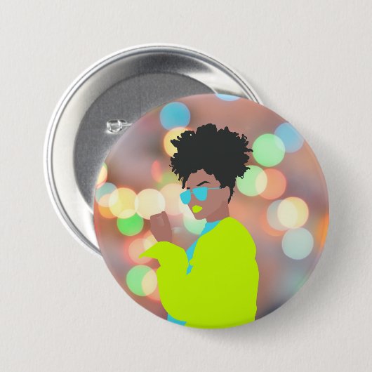 Tanzende Königin. Button (Vorne & Hinten)