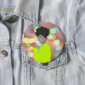 Tanzende Königin. Button (Beispiel)