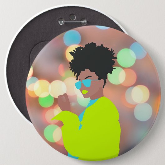 Tanzende Königin. Button (Vorne & Hinten)