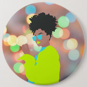 Tanzende Königin. Button (Vorderseite)