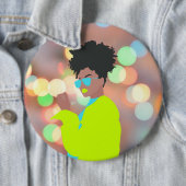 Tanzende Königin. Button (Beispiel)