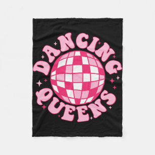 Tanzende Königin Retro Brautjungfern 70er Disco Ju Fleecedecke