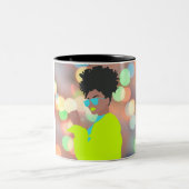 Tanzende Königin. Zweifarbige Tasse (Mittel)