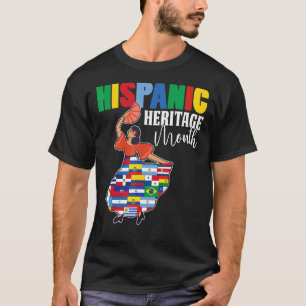 Tanzende Latiner Länder Flagge Lateinischer Herzog T-Shirt