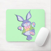 Tanzende lila Osterhasen-Minze Mousepad (Mit Mouse)