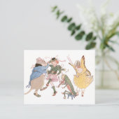 tanzende Maus und Fairies Postkarte (Stehend Vorderseite)