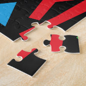 Tanzende Menschen, doodle Set Muster. Puzzle (Seite)