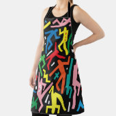 Tanzende Menschen, doodle Set Muster. Schürze (InSitu)