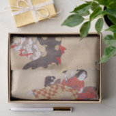 Tanzende Menschen, Kiitsu Seidenpapier (Geschenk)