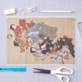 Tanzende Menschen, Kiitsu Seidenpapier (Handwerk)