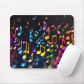Tanzende Musiknoten Mousepad (Mit Mouse)