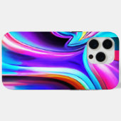 Tanzende Neonlichter - blau Case-Mate iPhone Hülle (Rückseite (Horizontal))