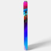 Tanzende Neonlichter - blau Case-Mate iPhone Hülle (Rückseite / Links)