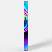 Tanzende Neonlichter - blau Case-Mate iPhone Hülle (Rückseite / Rechts)