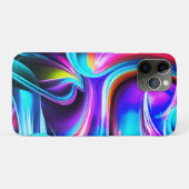 Tanzende Neonlichter- blau Case-Mate iPhone Hülle (Rückseite (Horizontal))