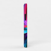 Tanzende Neonlichter- blau Case-Mate iPhone Hülle (Hinten/Rechts)