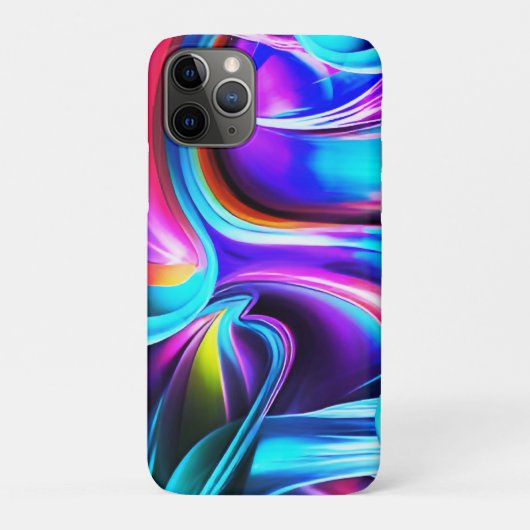 Tanzende Neonlichter- blau Case-Mate iPhone Hülle (Rückseite)