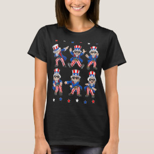 Tanzende Onkel Sam 4. Juli Jungs Mädchen Dan T-Shirt