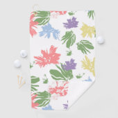 Tanzende Pastellblumen Golfhandtuch (Insitu)