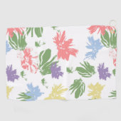 Tanzende Pastellblumen Golfhandtuch (Horizontal)