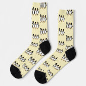 Tanzende Pinguine Abschluss Socken (Linkes Detail)