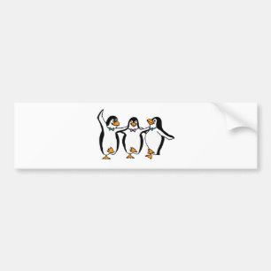 Tanzende Pinguine Autoaufkleber