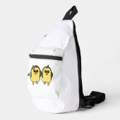 Tanzende Pinguine Crossbody Bag (Rechte Ecke)