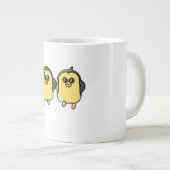Tanzende Pinguine Jumbo-Tasse (Vorderseite Rechts)