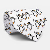 Tanzende Pinguine Krawatte (Gerollt)