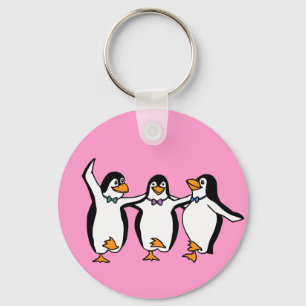 Tanzende Pinguine Schlüsselanhänger