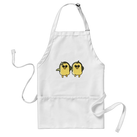 Tanzende Pinguine Schürze (Vorne)