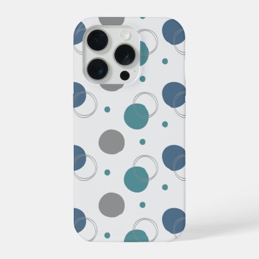 'Tanzende Punkte-Kreise' iPhone 15 Pro Hülle (Rückseite)