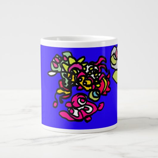 Tanzende Quallen Jumbo-Tasse (Vorderseite)