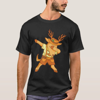 Tanzende Rentiere in bayerischer Kostümkleidung T-Shirt