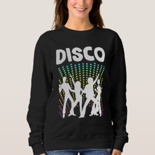 Tanzende Retro-Disco-Boogie-Bellbottom-Tänzerin Bo Sweatshirt