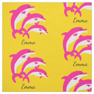 Tanzende Rosa Delphine Stoff