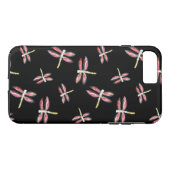 Tanzende rosa Libellen-Kunst Case-Mate iPhone Hülle (Rückseite (Horizontal))