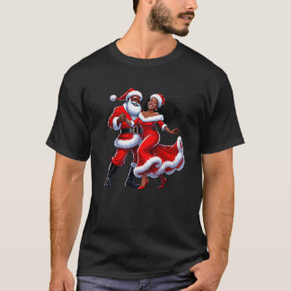 Tanzende Santa und Mrs Claus T-Shirt