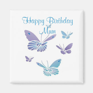 Tanzende Schmetterlinge, glücklich zum Geburtstag Magnet