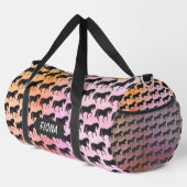 Tanzende schwarze Pferde Duffle Bag (Rechte Ecke)